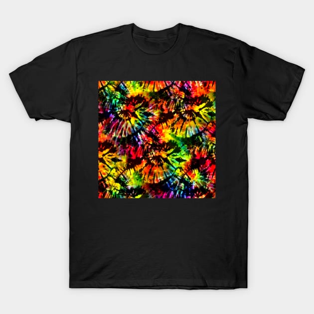 Vivid Psychedelic Hippy Tie Dye T-Shirt by KirstenStar 